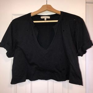 Urban Outfitters Navy Crop Top